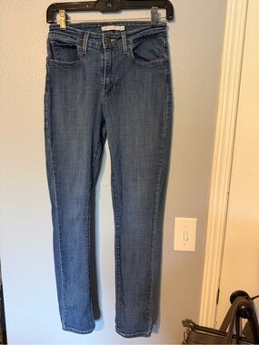 Classic Skinny Jeans in Dark Blue Stretch Denim